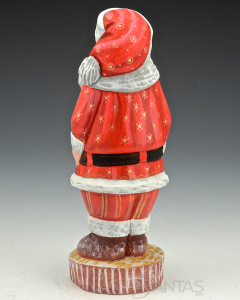 7 inch Standing Red Russian Santa