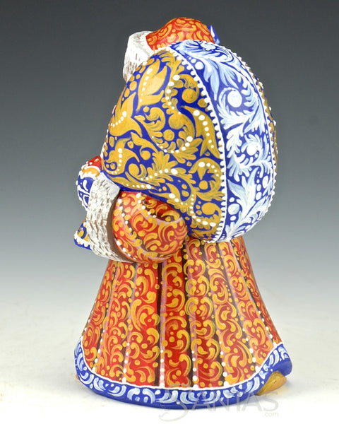 Red and Blue 5 inch Russian Santa