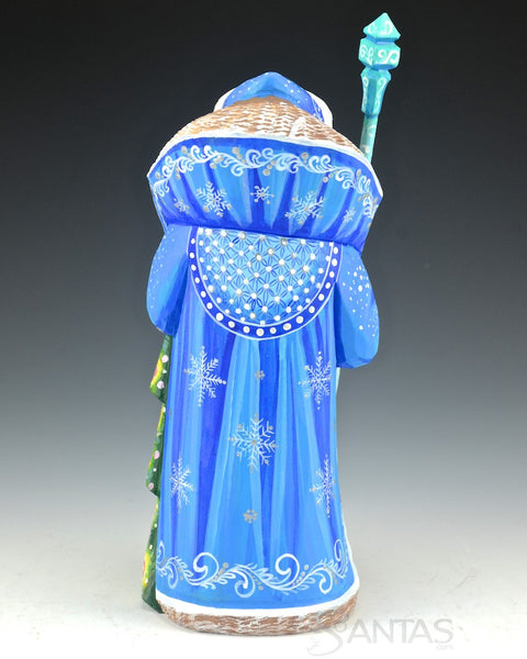 9 inch Russian Santa Holding Tree