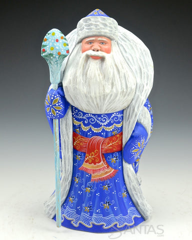 8 inch Blue Russian Santa