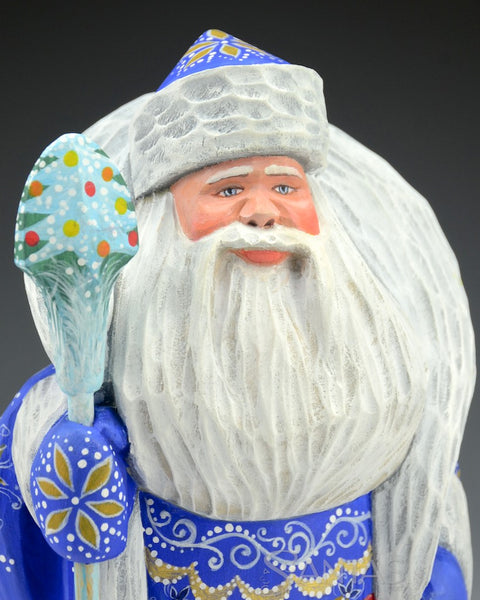 8 inch Blue Russian Santa