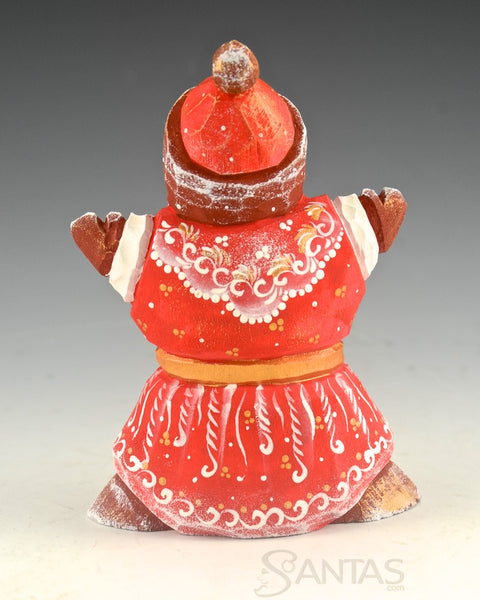 Open Arms Red Russian Santa - 4.5 inch